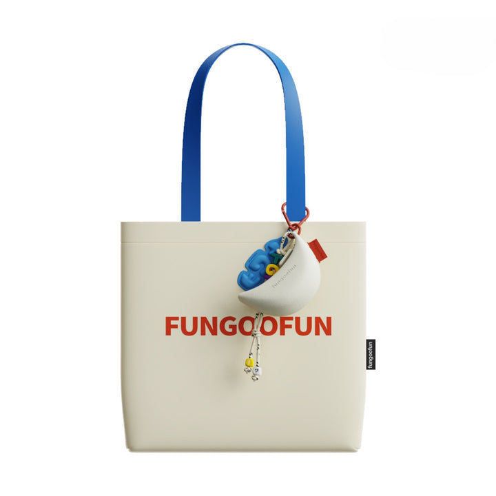 CHARM BANANA TOTE BAG BLACK