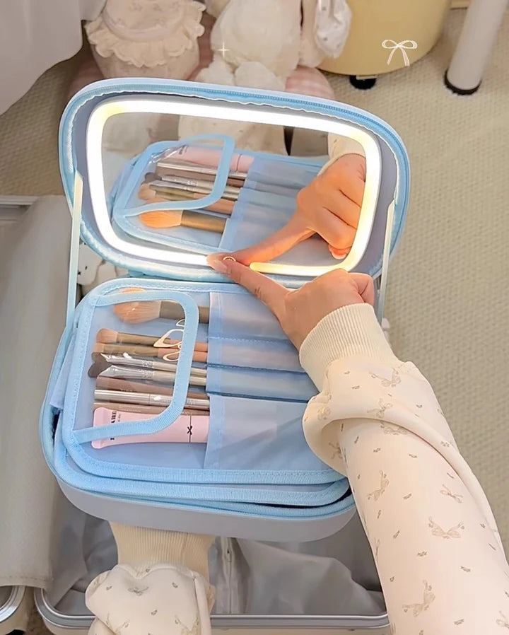 MAKEUP BAG + MIRROR - F536