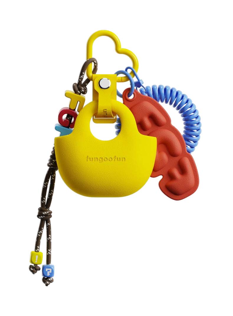 CHARM SHOPPING BAG YELLOW
