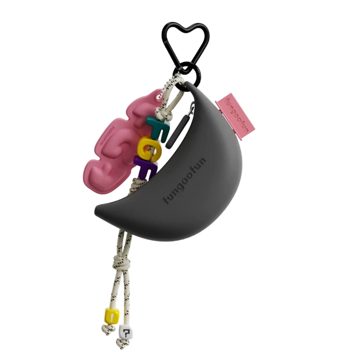 CHARM BANANA TOTE BAG BLACK